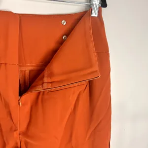 Halara Pleated High Rise Wide Leg Sailor Trouser Gold Buttons Size Large NWT thumbnail 11