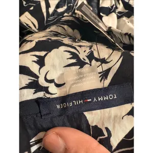 Tommy Hilfiger Sleeveless Floral Tie-Front Blouse Navy White Size S NWT thumbnail 9