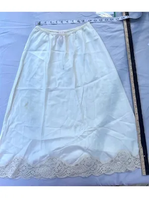 Vintage Lady Lynne Half Slip W/Lace Hem Nylon Blend Made In USA Size Small 21q thumbnail 10