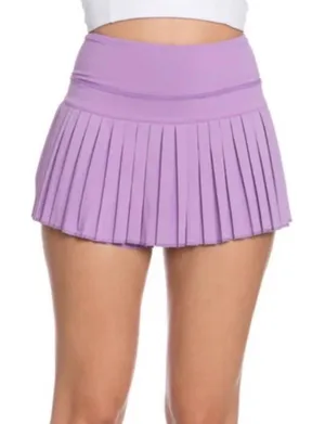 Purple Gold Hinge Pleated Tennis Skirt thumbnail 1