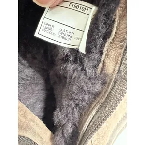 UGG Australia Roslynn 1889 Brown Leather Sheepskin Size 6 Zip Closure Y2K Cozy thumbnail 10