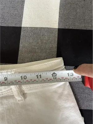 Zara The Marine Straight White Cropped Raw Hem Jeans Size EUR 34 / US 2 thumbnail 5