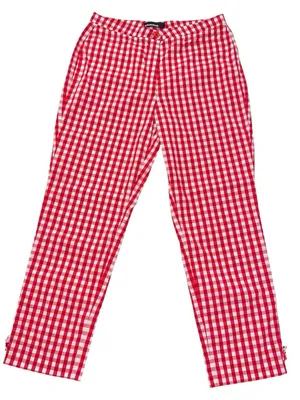 Cambio red & white gingham pants. Size 10 thumbnail 1