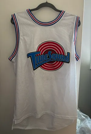Looney Tunes Basketball Jersey White Size L thumbnail 1