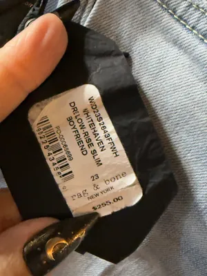Rag & Bone Low Rise Slim Boyfriend Jeans NWT thumbnail 4