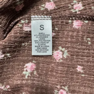 NEW Madden Girl‎ Brown Pink Floral Fit and Flare Dress Juniors Small Cottagecore thumbnail 6