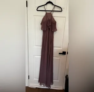 Birdy Grey Jules Mauve Matte Bridesmaids Dress thumbnail 4