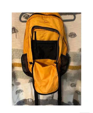L.L. Bean Yellow Backpack with Black Accents thumbnail 3