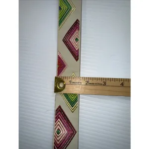 Unique Desigual Authentic White‎ Brightly Embroidered Belt Boho thumbnail 13