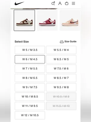🆕 Nike Court Vision Low Cacao Wow NEW Size 6 WOMEN thumbnail 13