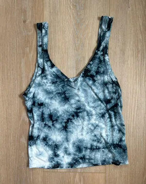 American Eagle Blue tie dye tank top thumbnail 1