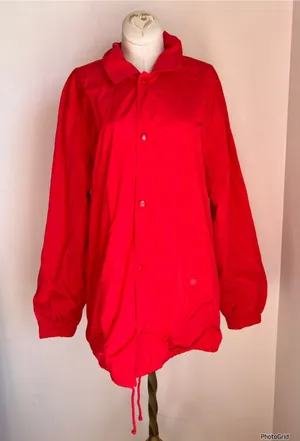 Aritzia TNA Red Windbreaker Large thumbnail 1