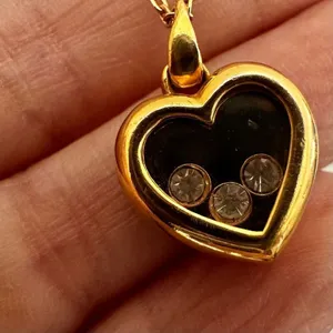 Vintage 1994 Avon Jewelesque Heart Pendant necklace thumbnail 7