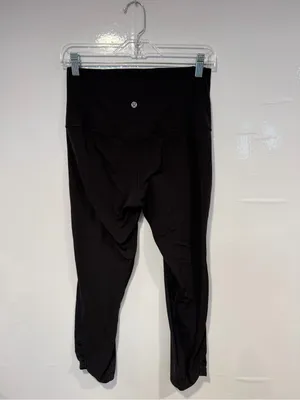 Black‎ Lululemon Athletic Capri Patterned Leggings thumbnail 3