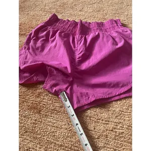All In Motion Pink High Waist Lined Active Shorts Women’s S Zip Pocket thumbnail 7