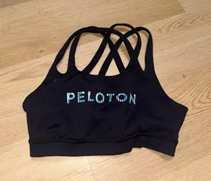 Peloton black sports bra thumbnail 1