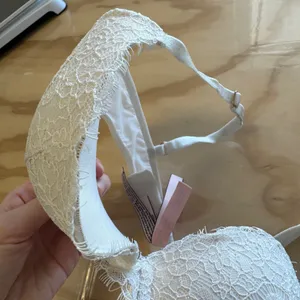 Victorias Secret Dream Angels White Lace Push Up Bra 34B 402665-FGQ Eyelash Trim thumbnail 7