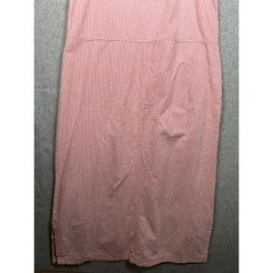 Vintage Mountain Lake Casuals Medium Overalls Dress Red Checkered Cotton Pockets thumbnail 14