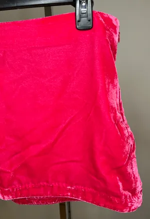 Free People Velvet Pink Mini Skirt thumbnail 6
