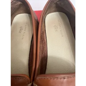 Anne Klein Graceanns Iflex‎ tobacco leather 9 1/2 M women's slip on tassels thumbnail 6