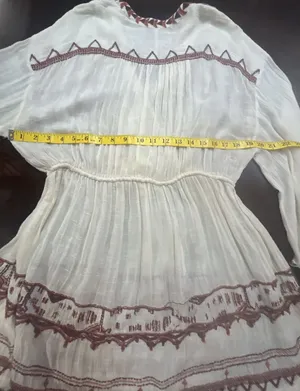 Free People Saffron Embroidered V-Neck Tunic thumbnail 9