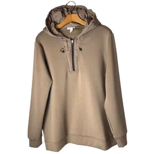 Tribal Jeans Hoodie Women Large Brown Zip Front‎ Pullover Sweatshirt Athleisure thumbnail 2