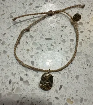 Pura Vida gold wave and sun charm bracelet thumbnail 2