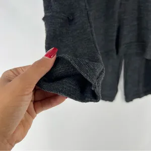 WeThe Free Raw Edge Split Back‎ Long Sleeve Burnout Knit Turtleneck Top thumbnail 6