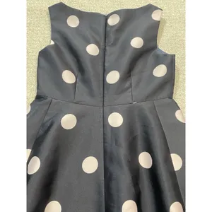 $448 KATE SPADE SPOTLIGHT V NECK BLACK & PINK POLKA DOT DRESS SIZE 8 A-Line thumbnail 15