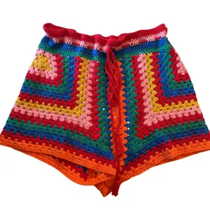 FARM RIO Colorful Crochet Knit Shorts Size‎ Medium thumbnail 1