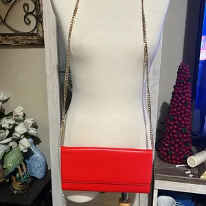 Nordstrom red Crossbody purse clutch thumbnail 11