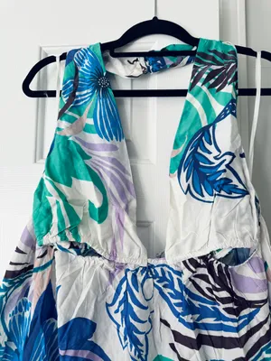 Anthropologie Plunge Cutout Maxi Dress/Cover-Up, Size L thumbnail 7