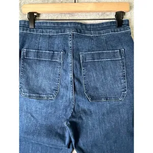 Pilcro High Rise Flare‎ Jeans Women's Size 29 Dark Wash Stretch Denim Pants thumbnail 4