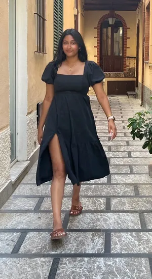 ASTR The Label Poplin Puff Sleeve Dress thumbnail 1