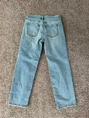 Old Navy Light Blue Distressed Boyfriend Jeans thumbnail 3
