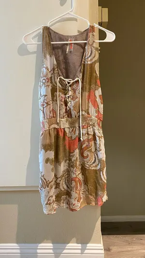 Free people mini dress with boho vibe thumbnail 1
