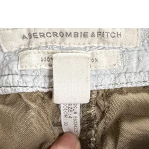 Abercrombie & Fitch Y2K women's green cargo utility cropped embroidered Size‎ 4 thumbnail 8