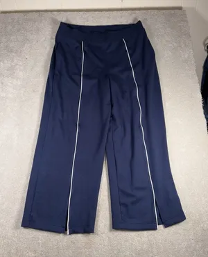 Spanx Air Essentials Track Pants Size 3XL Wide Leg High Waist Navy Blue NWT thumbnail 1