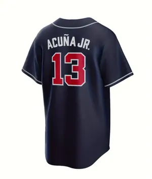 Braves Jersey Blue Size M thumbnail 2