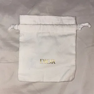Dior White and Gold Logo Pouch thumbnail 1