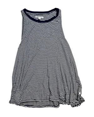 👕 American Eagle Navy White Striped Tank Top Women’s Medium‎ 👕 thumbnail 1