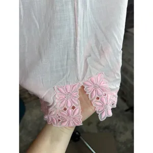 tank top pink lace square neck Size M thumbnail 9