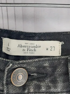 Abercrombie & Fitch Distressed Frayed Hem Cutoff Grunge 90's Punk Denim Shorts thumbnail 4