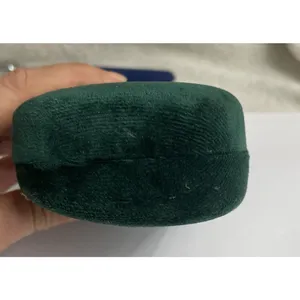 New Gucci Teal Green Velvet Large Case Eyeglasses Sunglasses Case thumbnail 6
