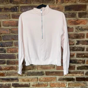Fabletics Baby Pink 1/2 Half Zip Pullover Go-To Sweatshirt Women's Size Small thumbnail 2