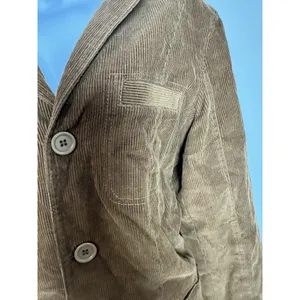Vintage BOSS Hugo‎ Boss Corduroy Blazer Brown Ribbed Velvet Jacket Sz S thumbnail 3
