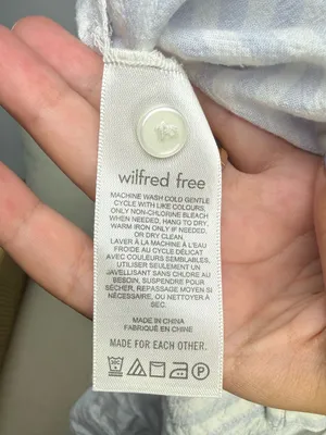 Wilfred Free Aritzia Boyfriend Linen Shirt Size XS thumbnail 8