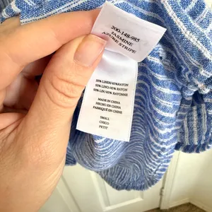 Rails Jasmine Striped Linen Blend Mini Dress Tibet Stripe Blue White S thumbnail 8