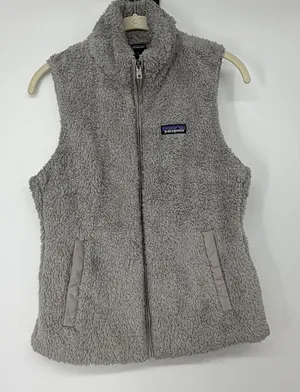 Patagonia Los Gatos Fleece Vest Grey Womens Small 25216 FA19 Full Zip‎ High Neck thumbnail 1