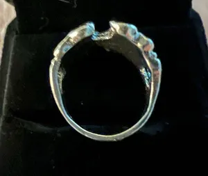 Women’s Stainless Steel Silver Unique Design Ring Size 7 thumbnail 4